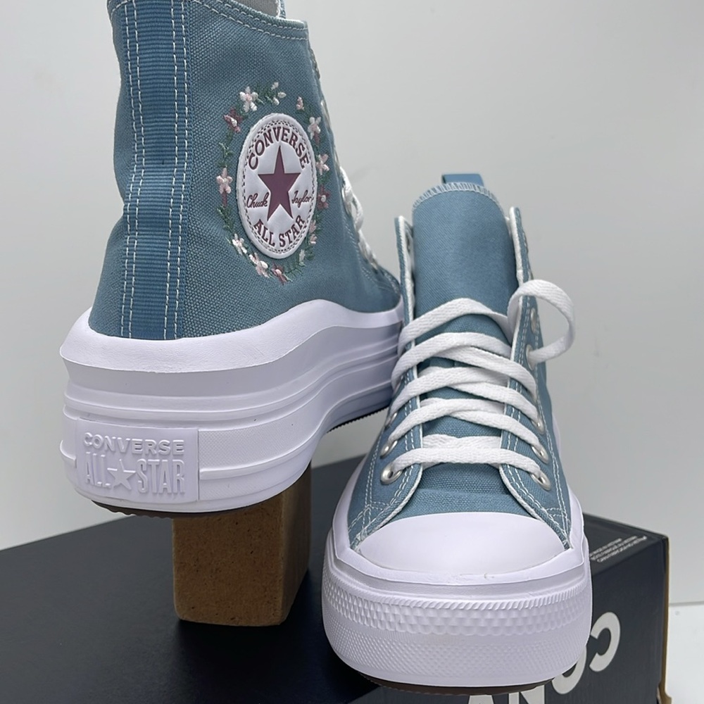 Vans WMNS A07237C
CTAS MOVE HI COCOON BLUE/WHITE Platforms Sneakers Chuck Taylor - Picture 8 of 16
